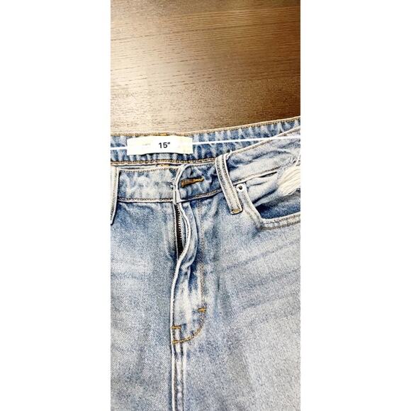 Hidden Jeans Fray Hem "What's Left To Say I'm Not Okay" High Waist Jeans Size 29 - Picture 5 of 6